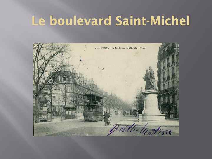 Le boulevard Saint-Michel 