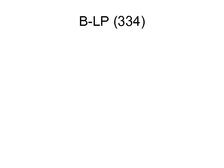 B-LP (334) 