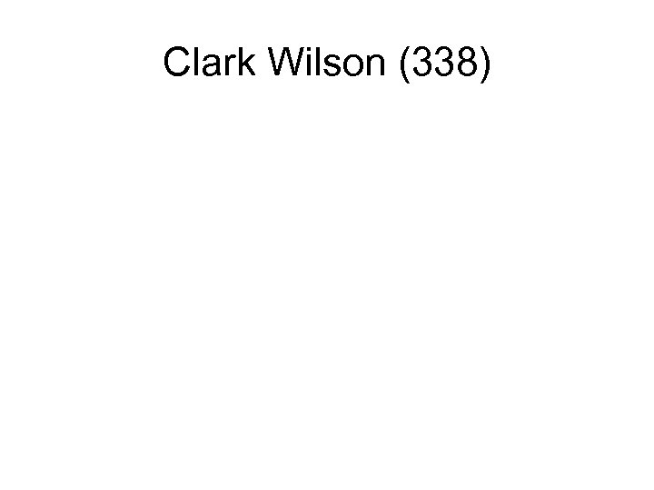 Clark Wilson (338) 