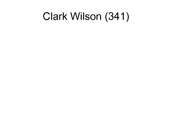 Clark Wilson (341) 