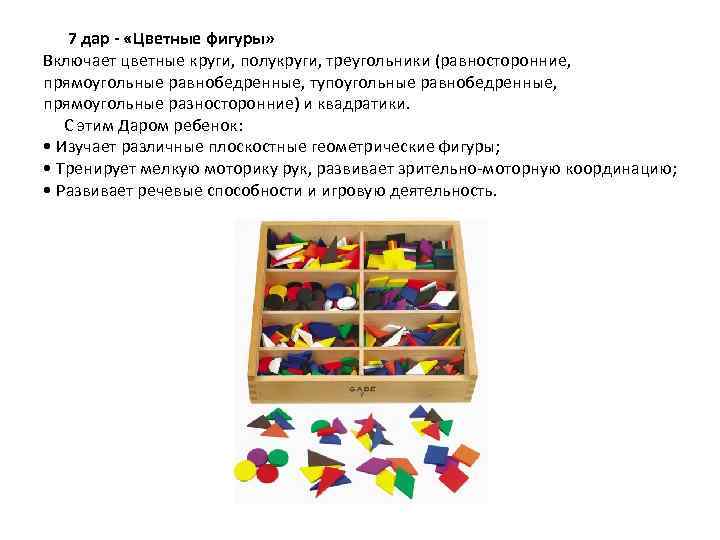 Презентация дары фребеля и методика их использования в детском саду