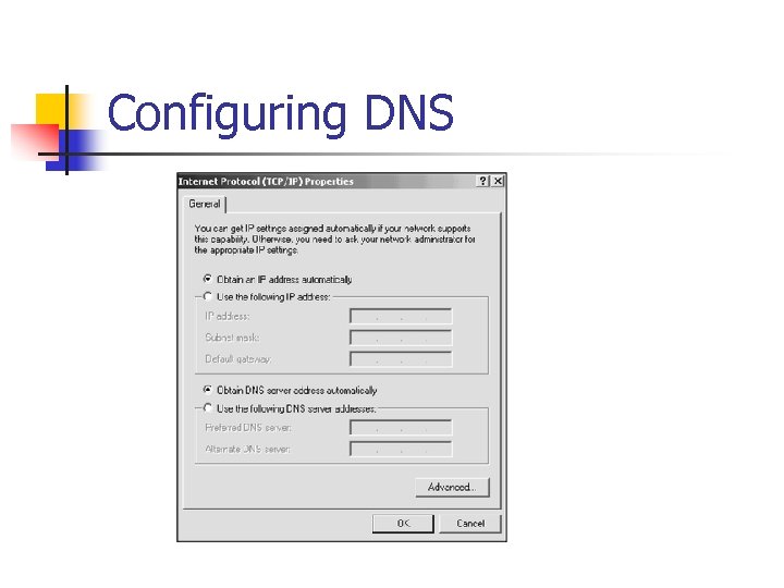 Configuring DNS 