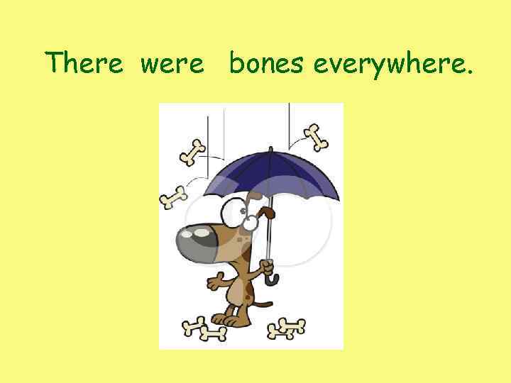 There were bones everywhere. 