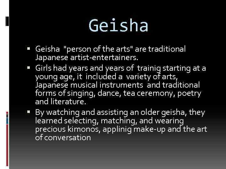 Geisha 