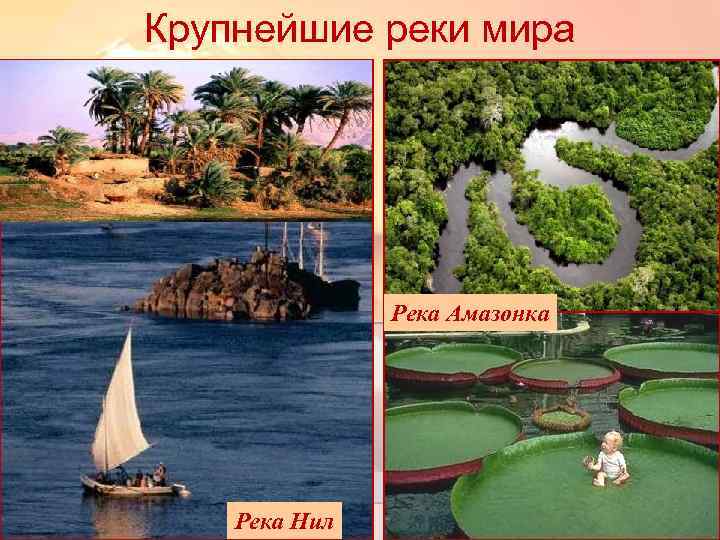 Крупнейшие реки мира Река Амазонка Река Нил 8 