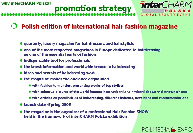 why inter. CHARM Polska? ¦ promotion strategy Polish edition of international hair fashion magazine