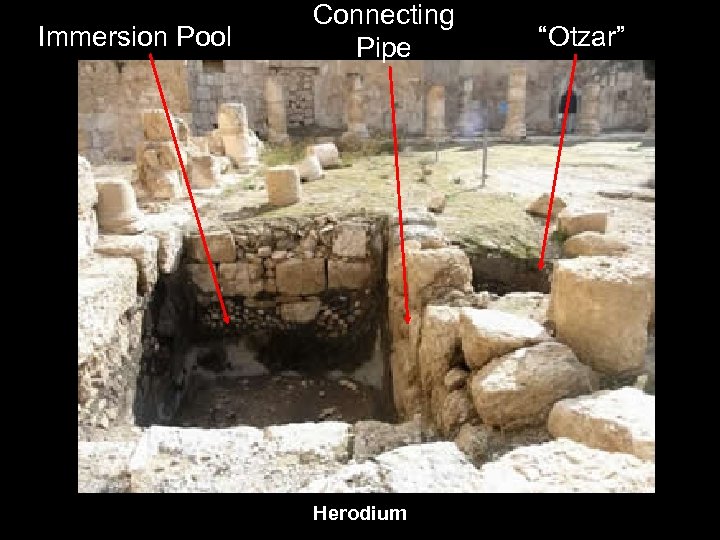 Immersion Pool Connecting Pipe Herodium “Otzar” 