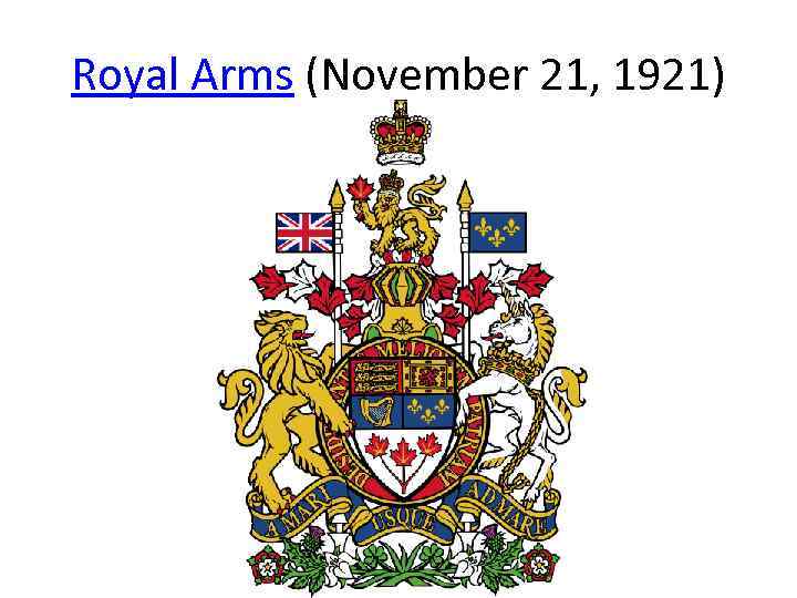 Royal Arms (November 21, 1921) 