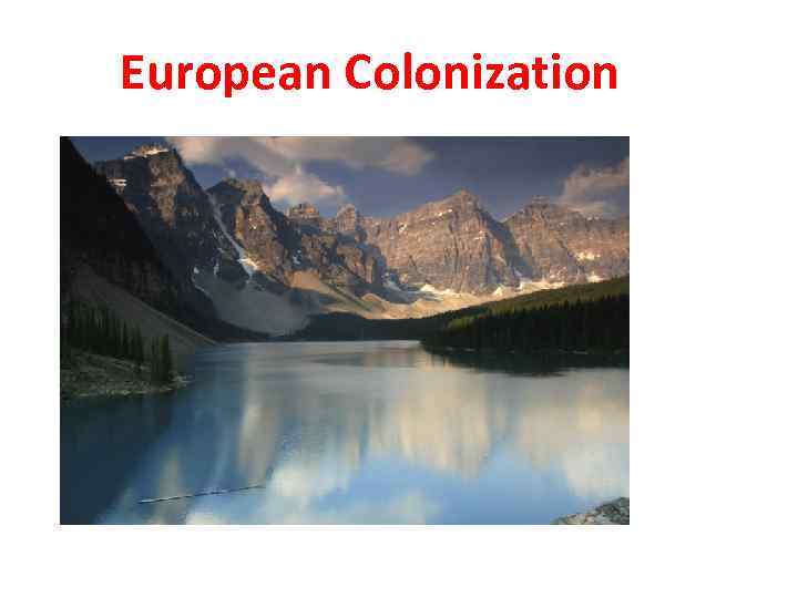 European Colonization 