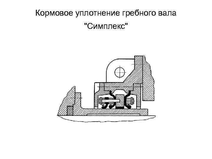 Кормовое уплотнение гребного вала 