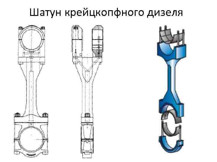 Мотылевый подшипник судового дизеля