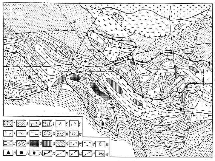 Геологическая карта структурная карта