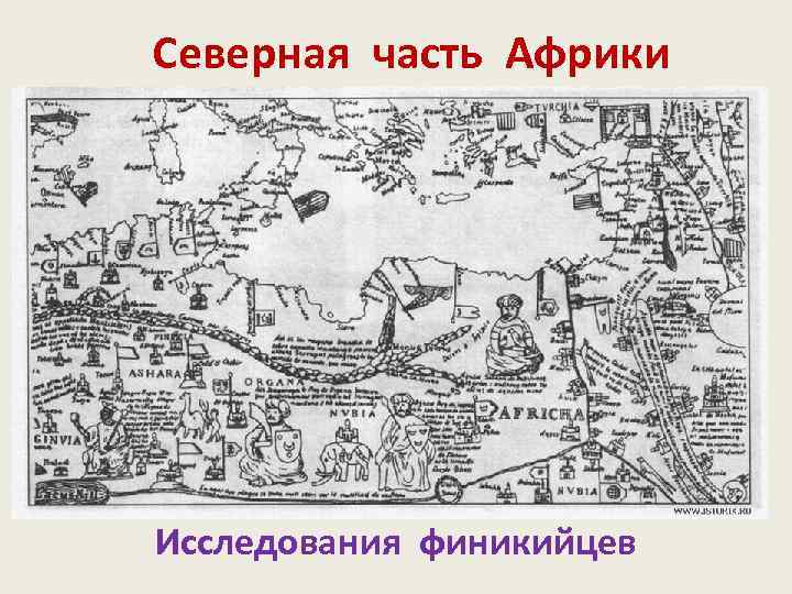Северная часть Африки Исследования финикийцев 