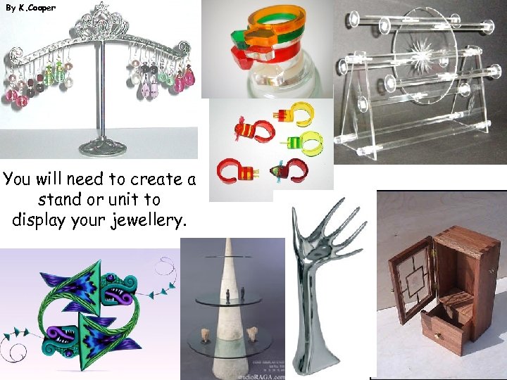 By K. Cooper You will need to create a stand or unit to display
