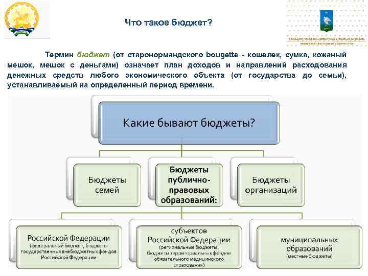 Что такое бюджет? Термин бюджет (от старонормандского bougette - кошелек, сумка, кожаный мешок, мешок