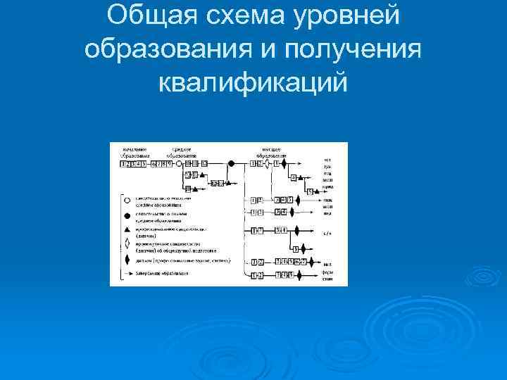 Общая схема уровней образования и получения квалификаций 