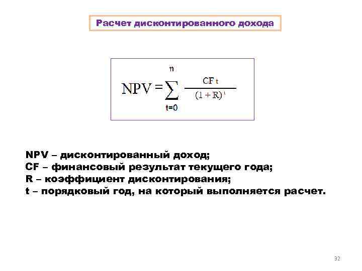 Чистый дисконтированный поток