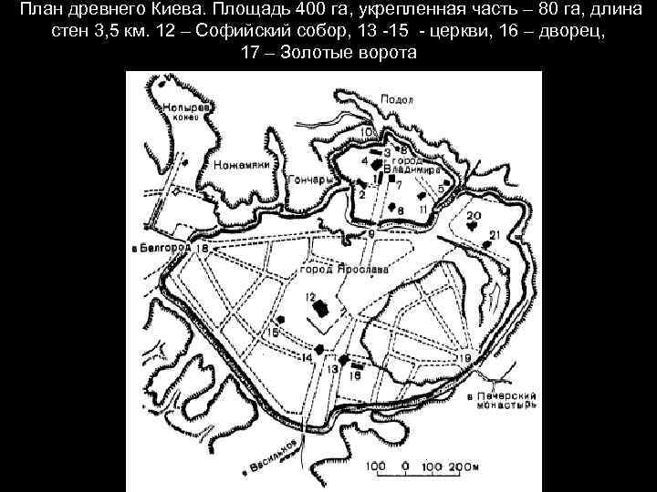 План киева в 11 веке