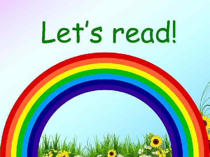 Let’s read! 