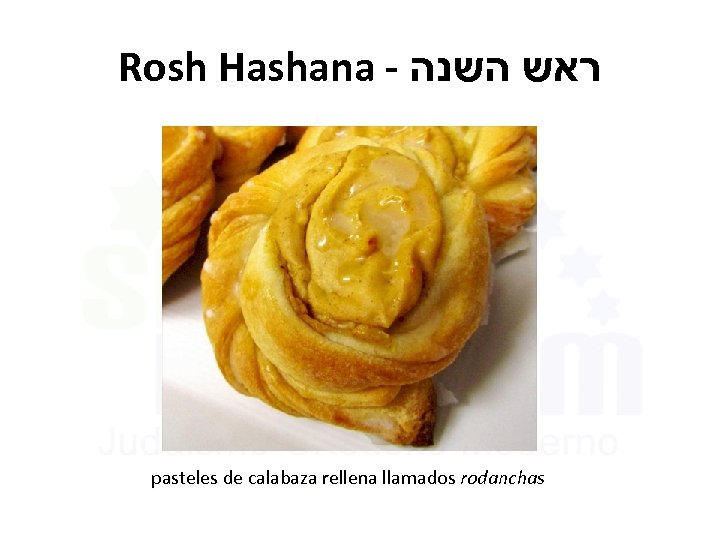 Rosh Hashana - ראש השנה pasteles de calabaza rellena llamados rodanchas 