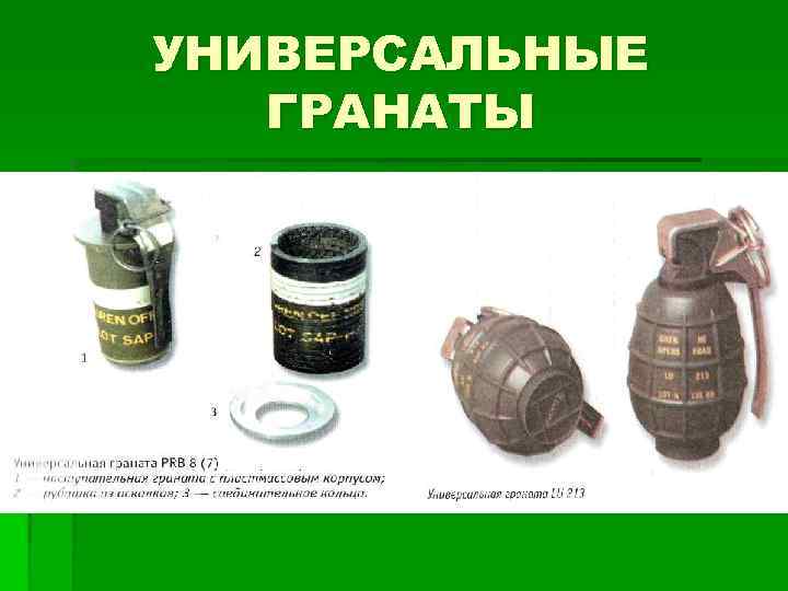 УНИВЕРСАЛЬНЫЕ ГРАНАТЫ 