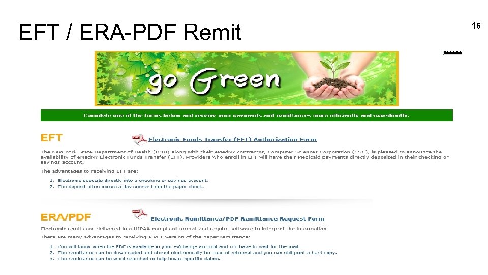 EFT / ERA-PDF Remit 16 