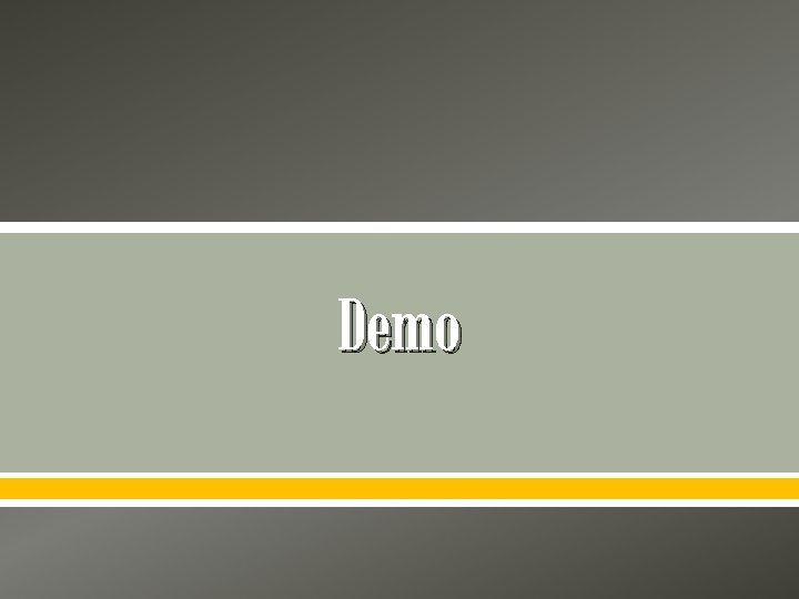 Demo 