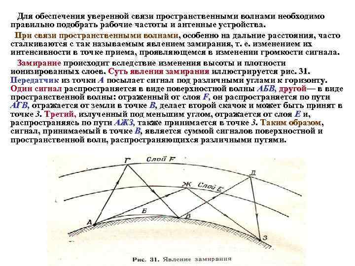 Для обеспечения уверенной связи пространственными волнами необходимо правильно подобрать рабочие частоты и антенные устройства.