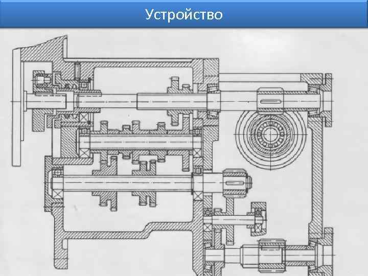 Кинематическая схема коробки подач фрезерного станка