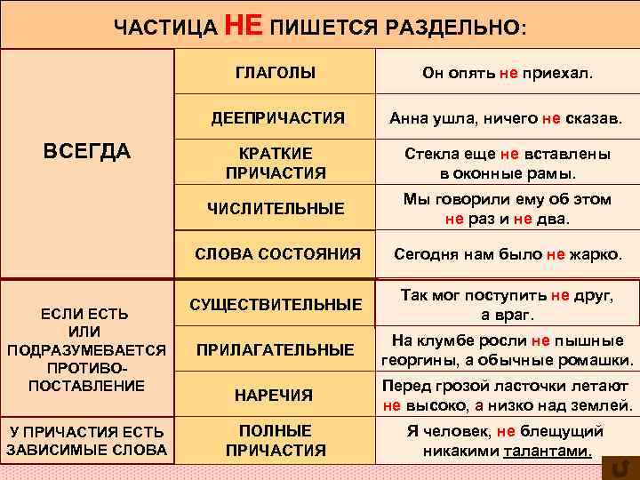 ЧАСТИЦА НЕ ПИШЕТСЯ РАЗДЕЛЬНО: ГЛАГОЛЫ ДЕЕПРИЧАСТИЯ У ПРИЧАСТИЯ ЕСТЬ ЗАВИСИМЫЕ СЛОВА КРАТКИЕ ПРИЧАСТИЯ Стекла