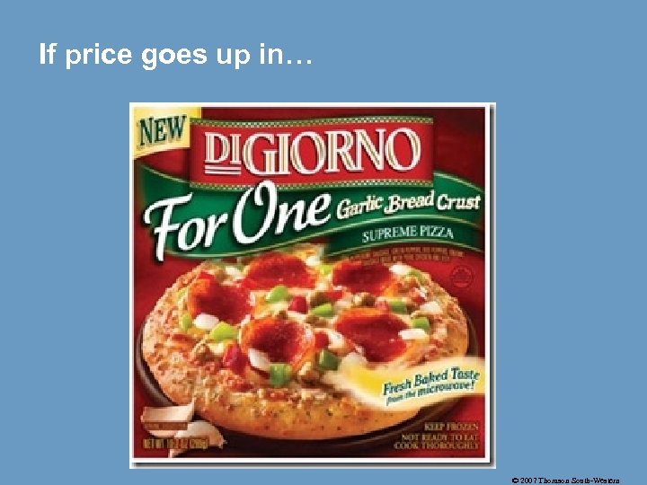 If price goes up in… © 2007 Thomson South-Western 