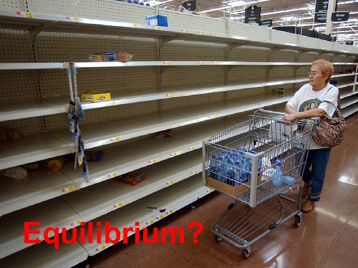 Market Equilibrium • Market for a good is stable • Price and quantity is