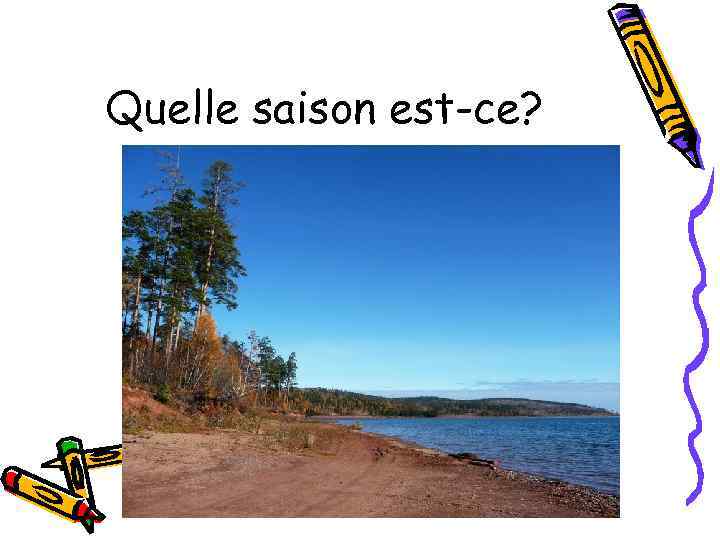 Quelle saison est-ce? 