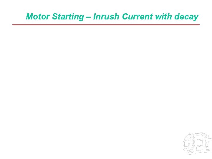 Motor Starting – Inrush Current with decay 