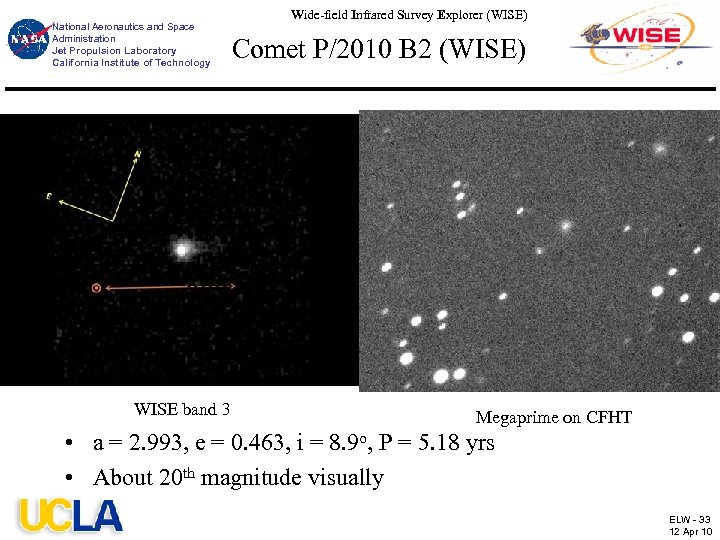 National Aeronautics and Space Administration Jet Propulsion Laboratory California Institute of Technology WISE band