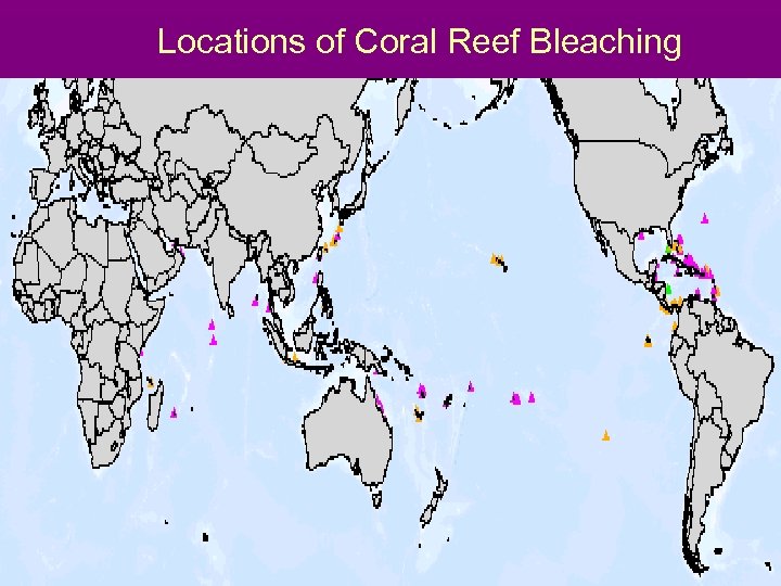 Locations of Coral Reef Bleaching 