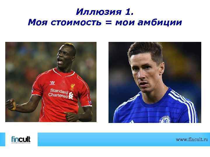 Иллюзия 1. Моя стоимость = мои амбиции www. fincult. ru 