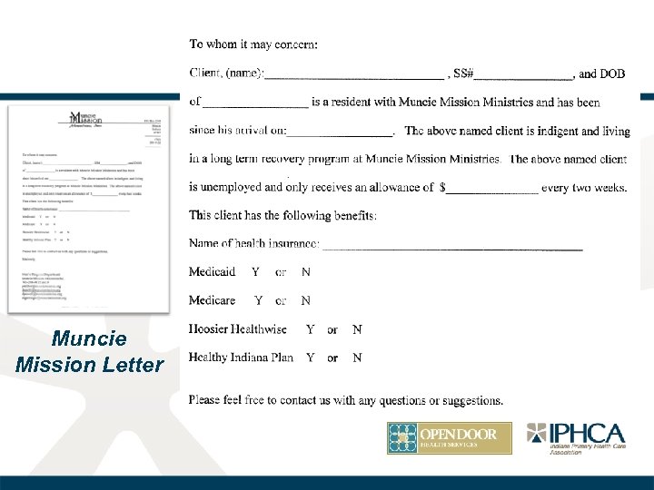 Muncie Mission Letter 