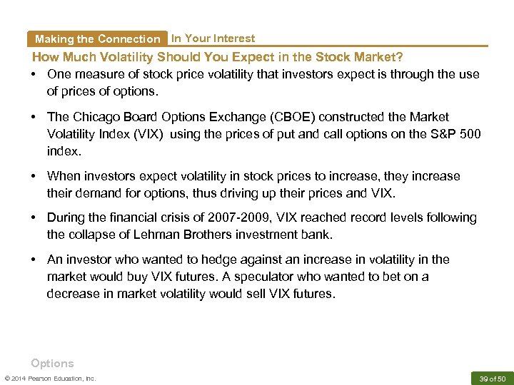 Making the Connection In Your Interest How Much Volatility Should You Expect in the
