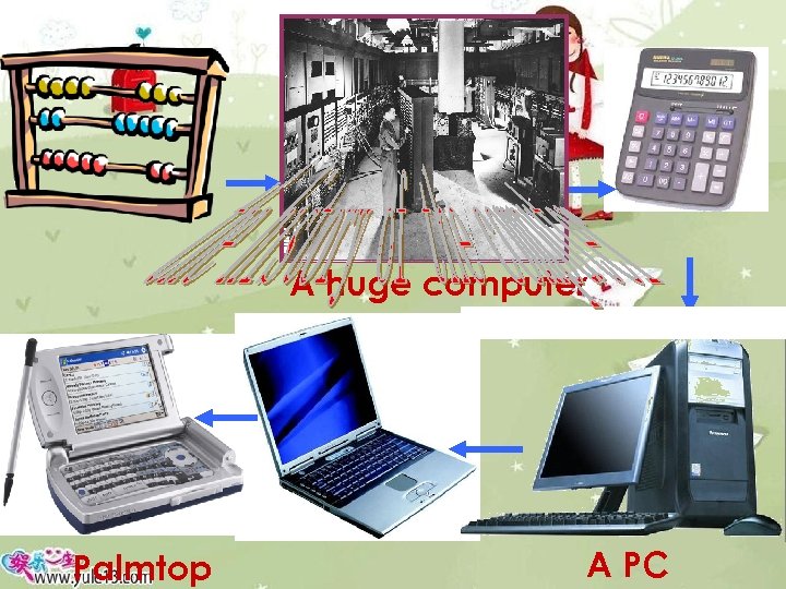 A huge computer Palmtop A PC 