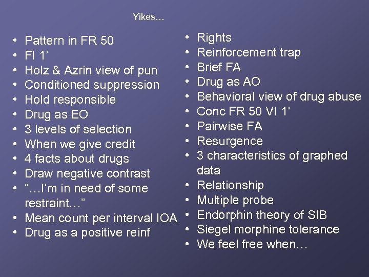 Yikes… • • • Pattern in FR 50 FI 1’ Holz & Azrin view