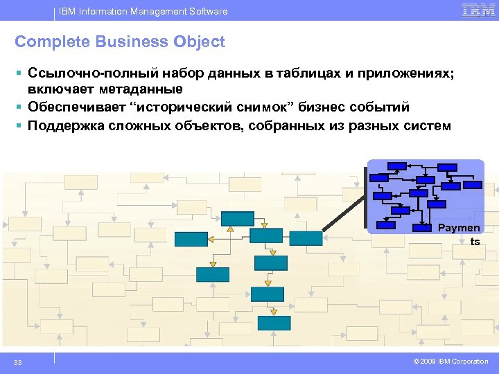 IBM Information Management Software Complete Business Object § Ссылочно-полный набор данных в таблицах и