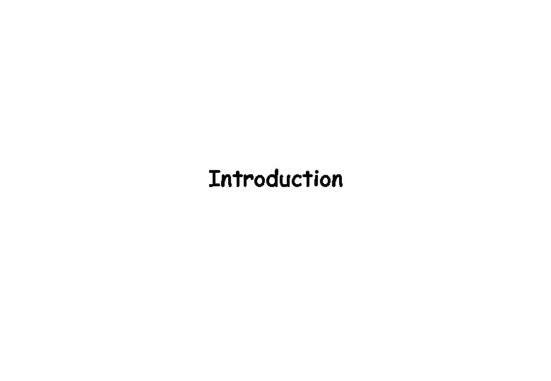 Introduction 