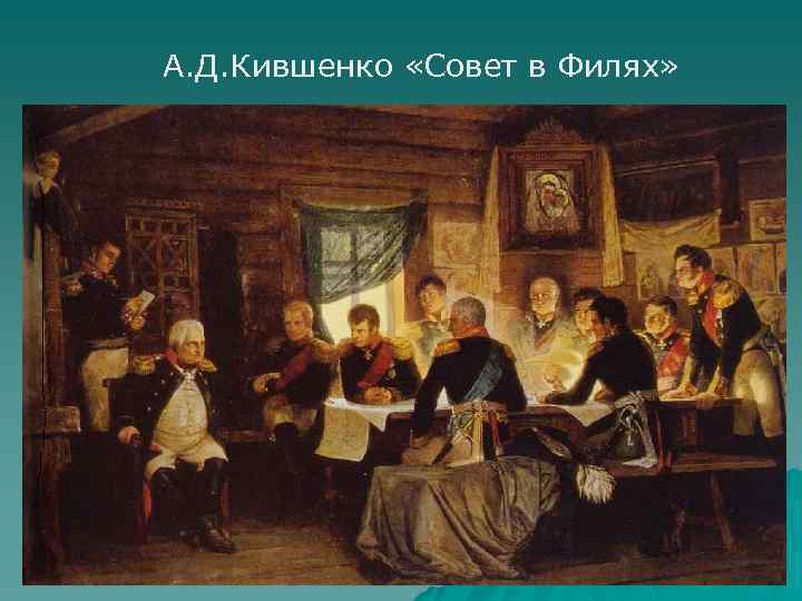 А. Д. Кившенко «Совет в Филях» 