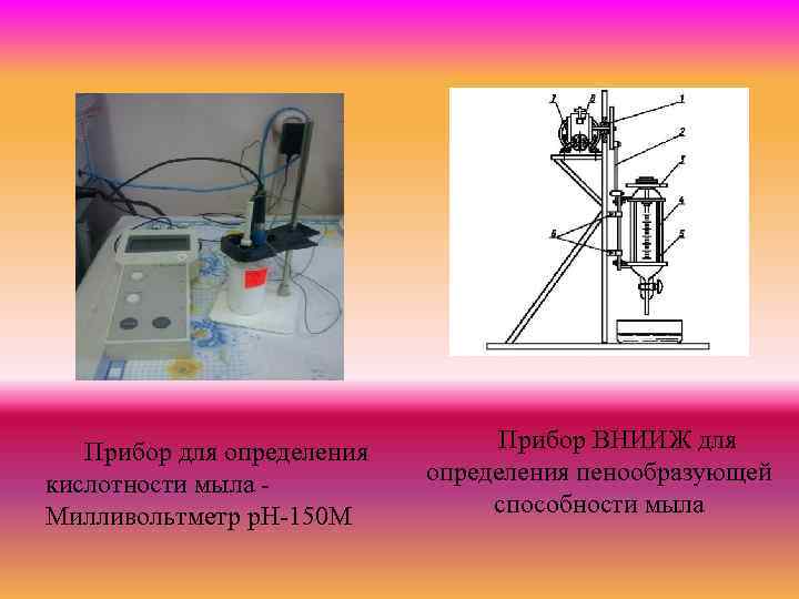 Прибор для определения кислотности мыла Милливольтметр р. Н-150 М Прибор ВНИИЖ для определения пенообразующей