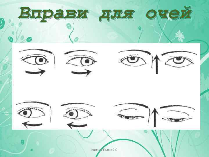 Вправи для очей Іванова-Голан С. О. 