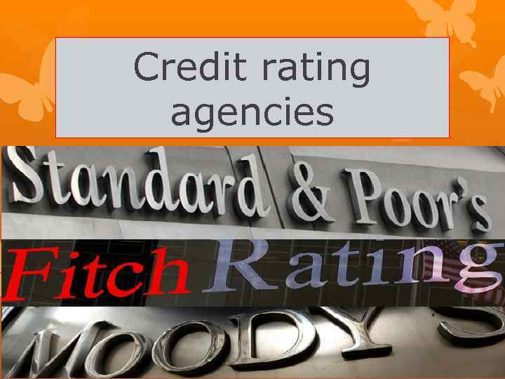 Credit rating agencies 