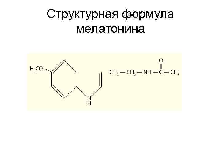 Структурная формула мелатонина 