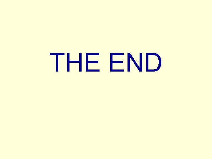 THE END 