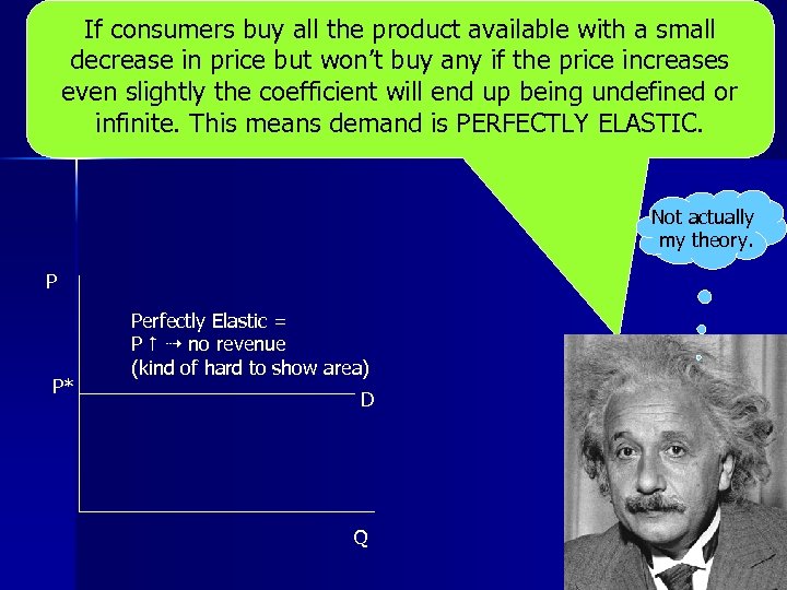 If consumers buy all the product available with a small decrease in price but